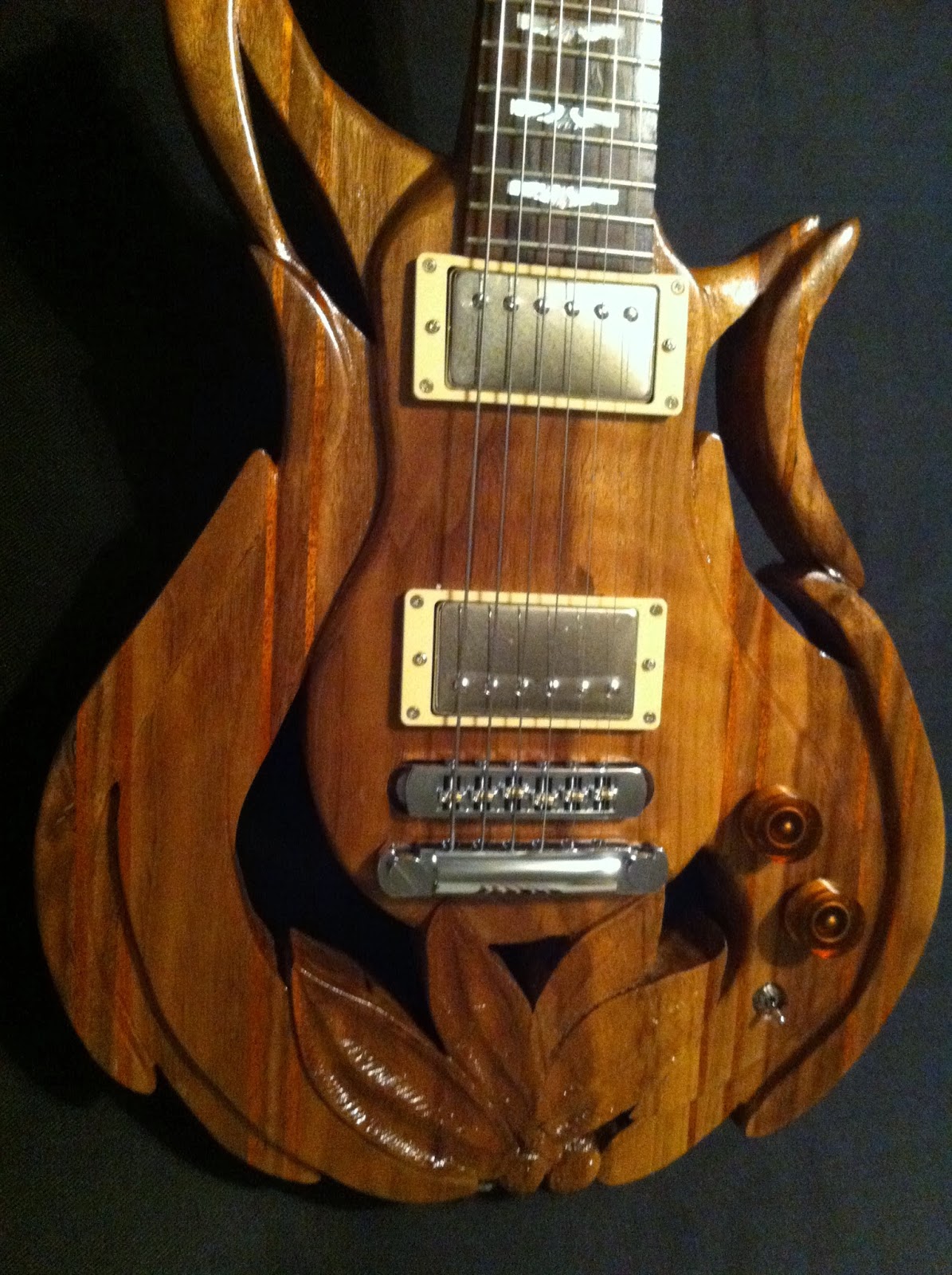 Jim's page Carved Walnut Guitar