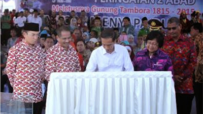 Jokowi Hadiri Event Tambora Menyapa Dunia