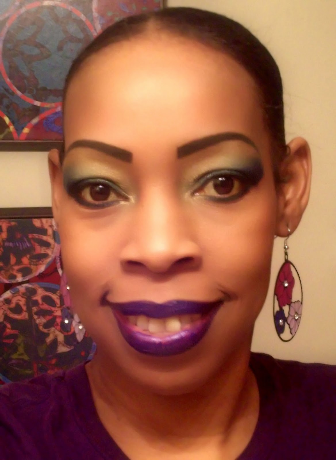 Young and Beautiful Makeup Mardi Gras makeup