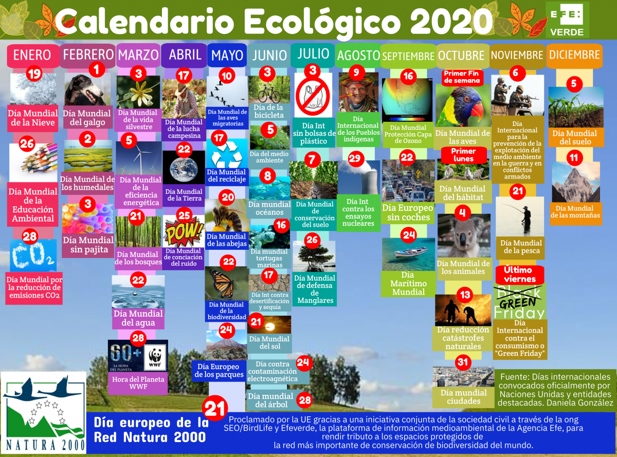 CALENDARIO DE EFEMÉRIDES AMBIENTALES 2020