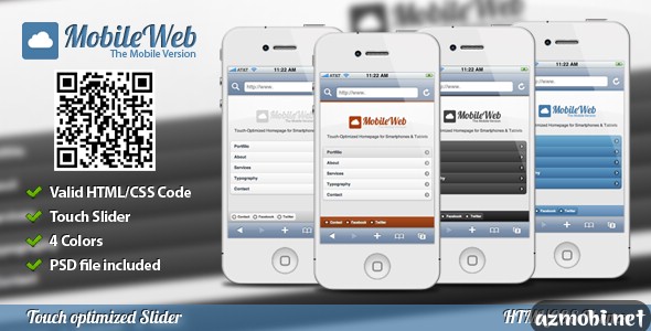 MobileWeb Mobile Theme (Touch Slider) 4 Color