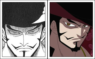 Primeira Aparição de Mihawk Olhos de Gavião