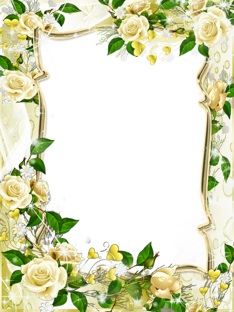 ForgetMeNot: white roses frames