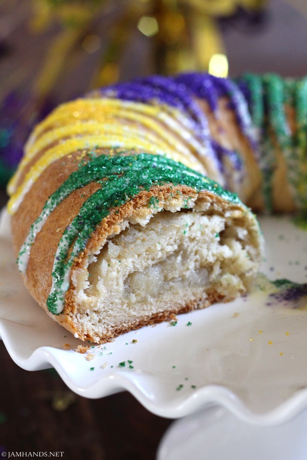Jam Hands Mardi Gras Party + King Arthur Flour King Cake Mix