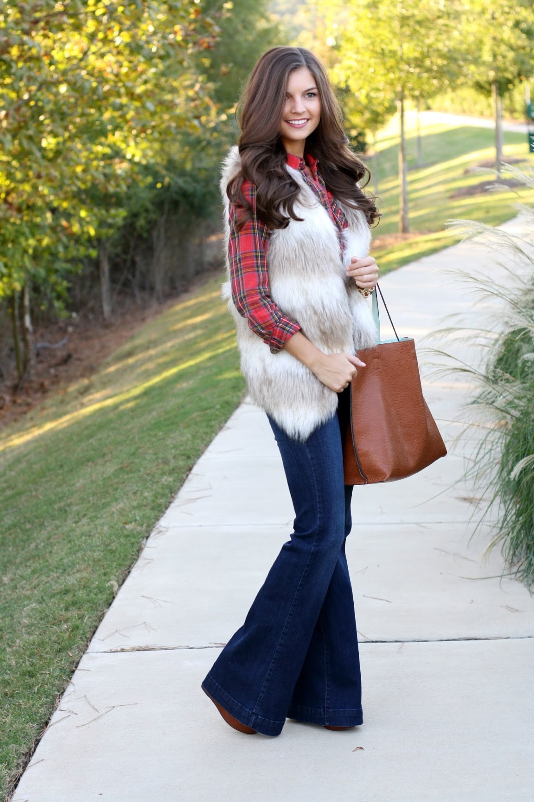 Chasing Abigail Lee 3 Ways to Wear a Fur Vest This Fall