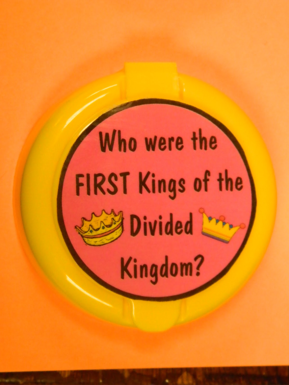 Hands On Bible Teacher FLIP YOUR LID!!!! Bible Facts Review Game