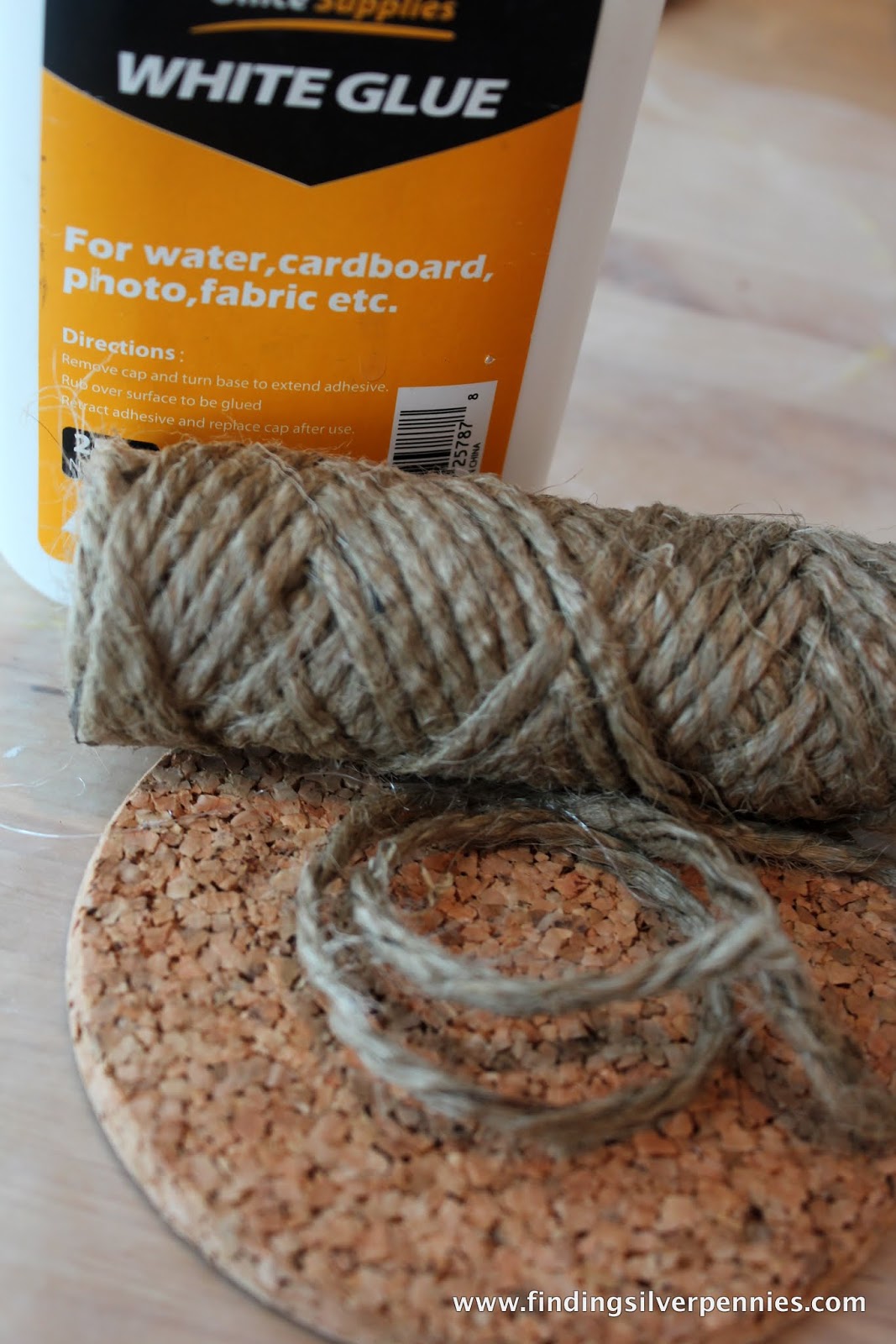 DIY Twine Coasters Finding Silver Pennies