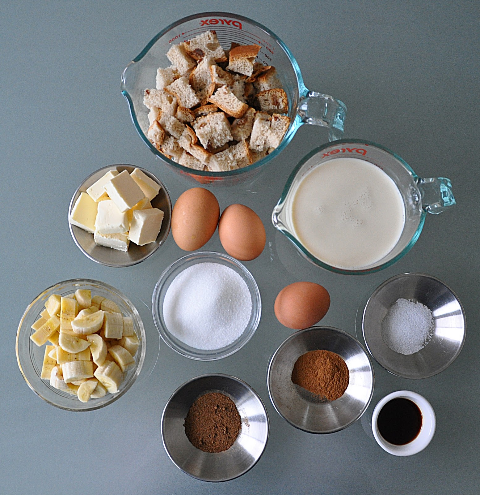 Aunt B on a Budget Banana and Raisin Bread Pudding