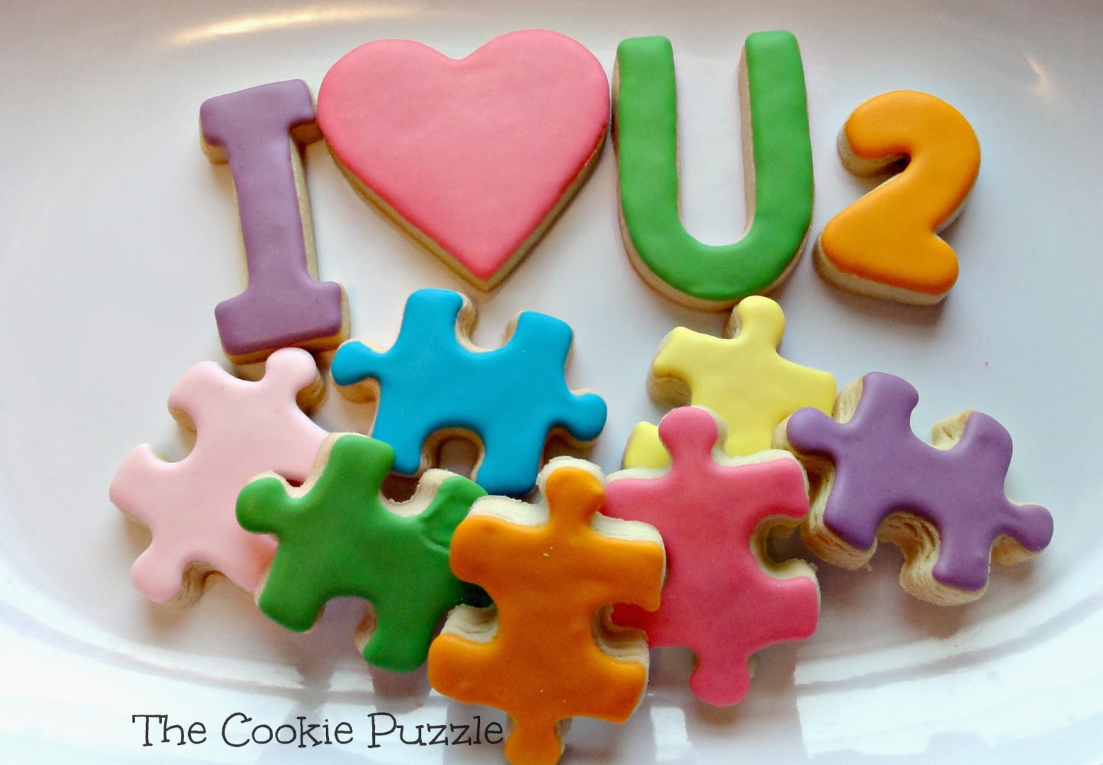 The Cookie Puzzle I love you to Pieces CookiesTake Two