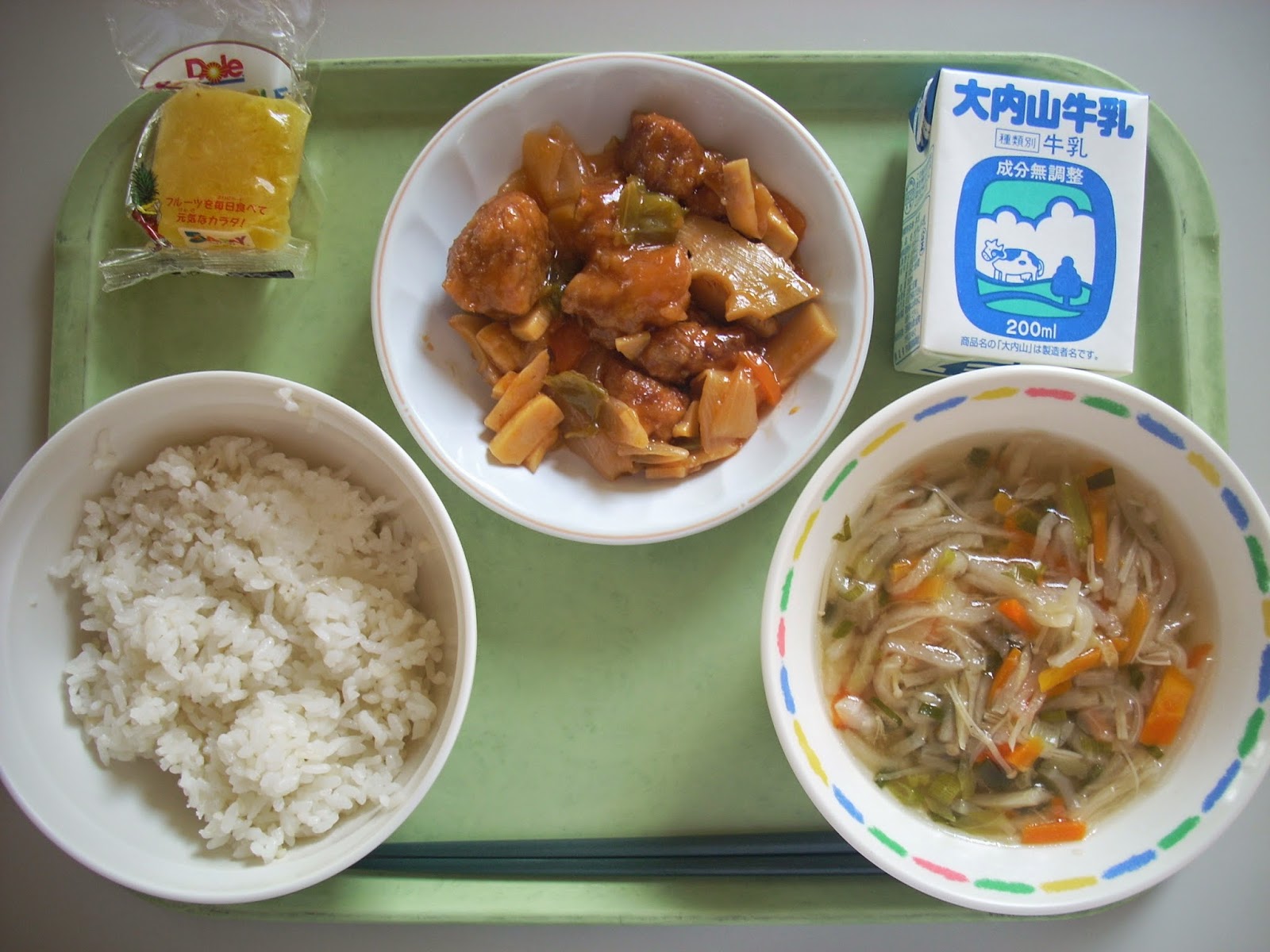 玉城わかば 給食紹介 5月16日