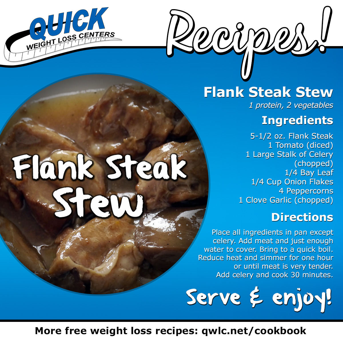 Quick Weight Loss Centers Quick Weight Loss Recipes Flank Steak Stew