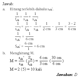 Contoh Soal Fisika Tentang Mikroskop