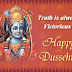 Truth is always victorious- happy Dussehra Quote pic 