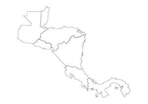 mapa de centroamerica para colorear