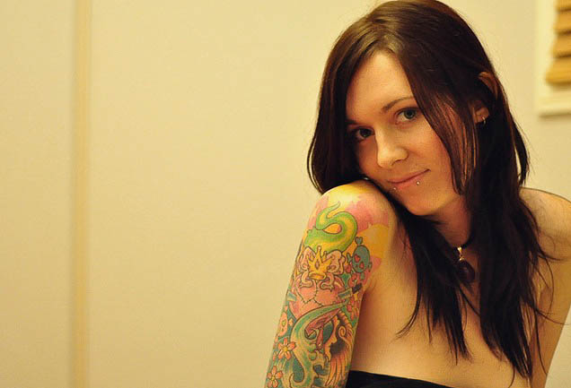 Hot Girls With Sleeve Tattoos