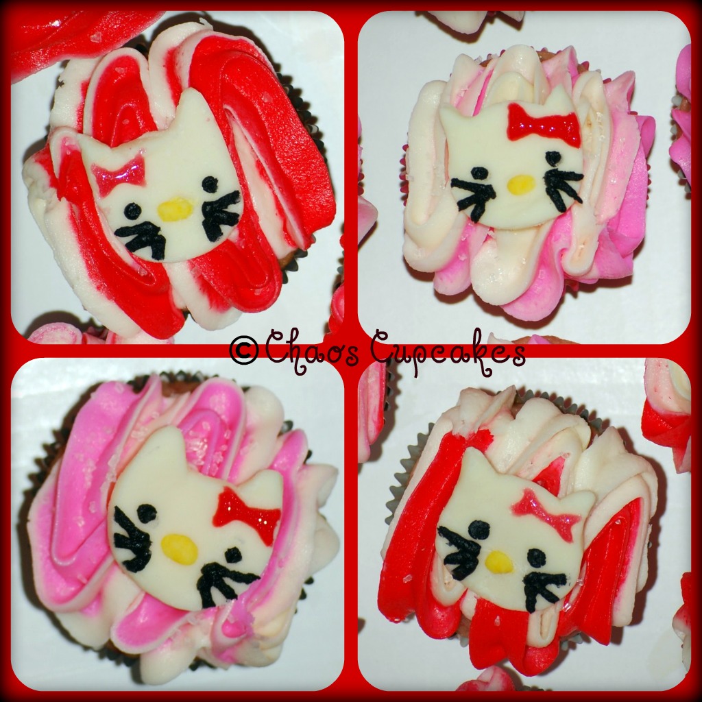 Chaos Cupcakes: Hello Kitty Birthday Cupcakes