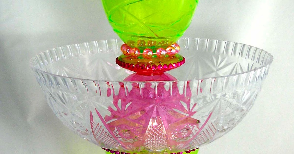 glitterpooh Dollar Store Bowl Pedestal