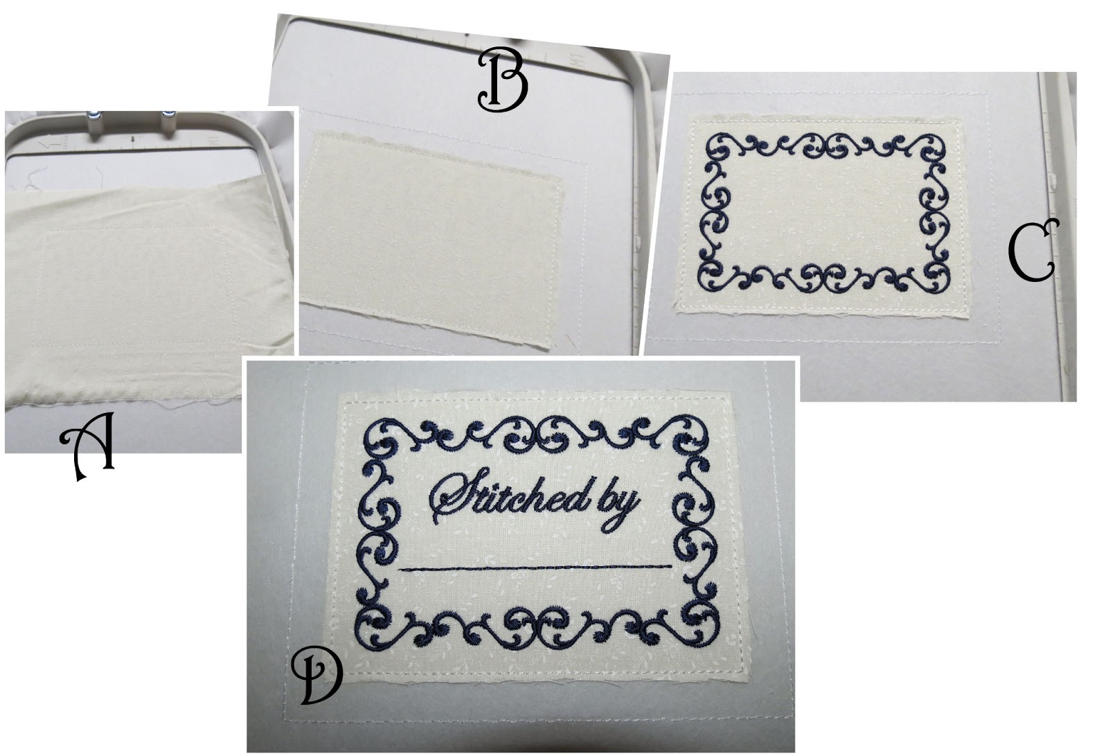 All Things Crafty IHAN Machine Embroidery Blog Hop Embroidered Labels