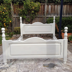 Lilyfield Life white painted bed Porters Chalk Emulsion