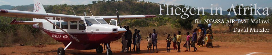 Fliegen in Afrika David Mätzler