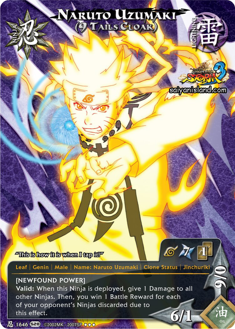 Naruto News Naruto CCG Série 28 Ultimate Ninja Storm 3 Cards de