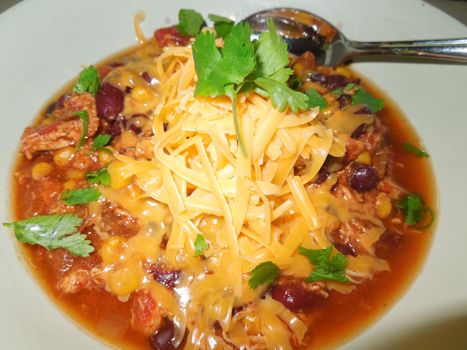 So I'm in Texas Now... Crockpot Chicken Chili