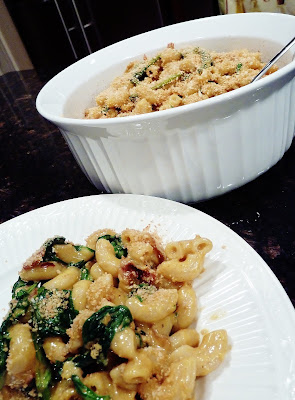 Spinach and Bacon Mac and Cheese