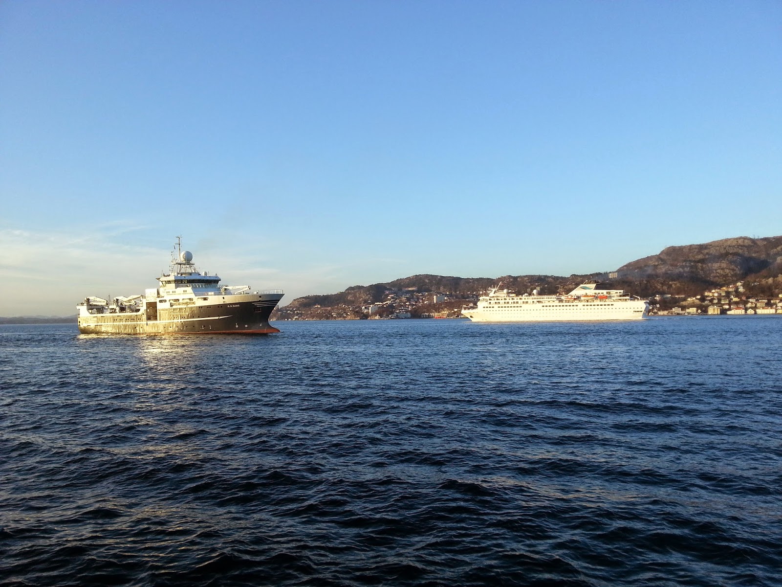 Voyages of Discovery cruise ship MV Voyager in Bergen, Norway Voyages of Discovery cruise ship MV Voyager in Bergen, Norway