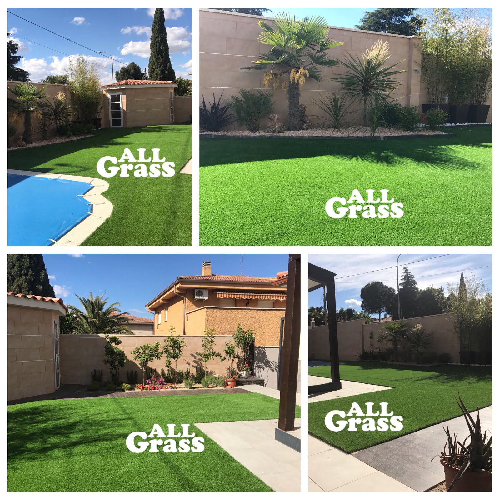 Jardinería y Césped Artificial para Golf, Paisajismo, Pistas deportivas