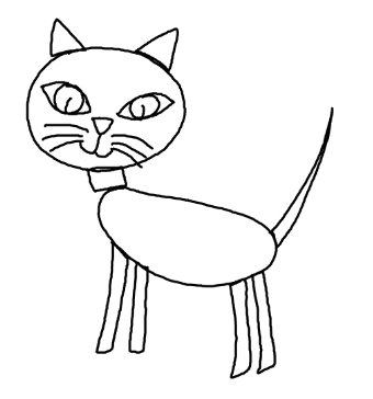 Easy Drawing Lessons For Preschool Kindergarten How To Draw A Cat Easy Step By Steps For Preschool And Kindergarten Kids