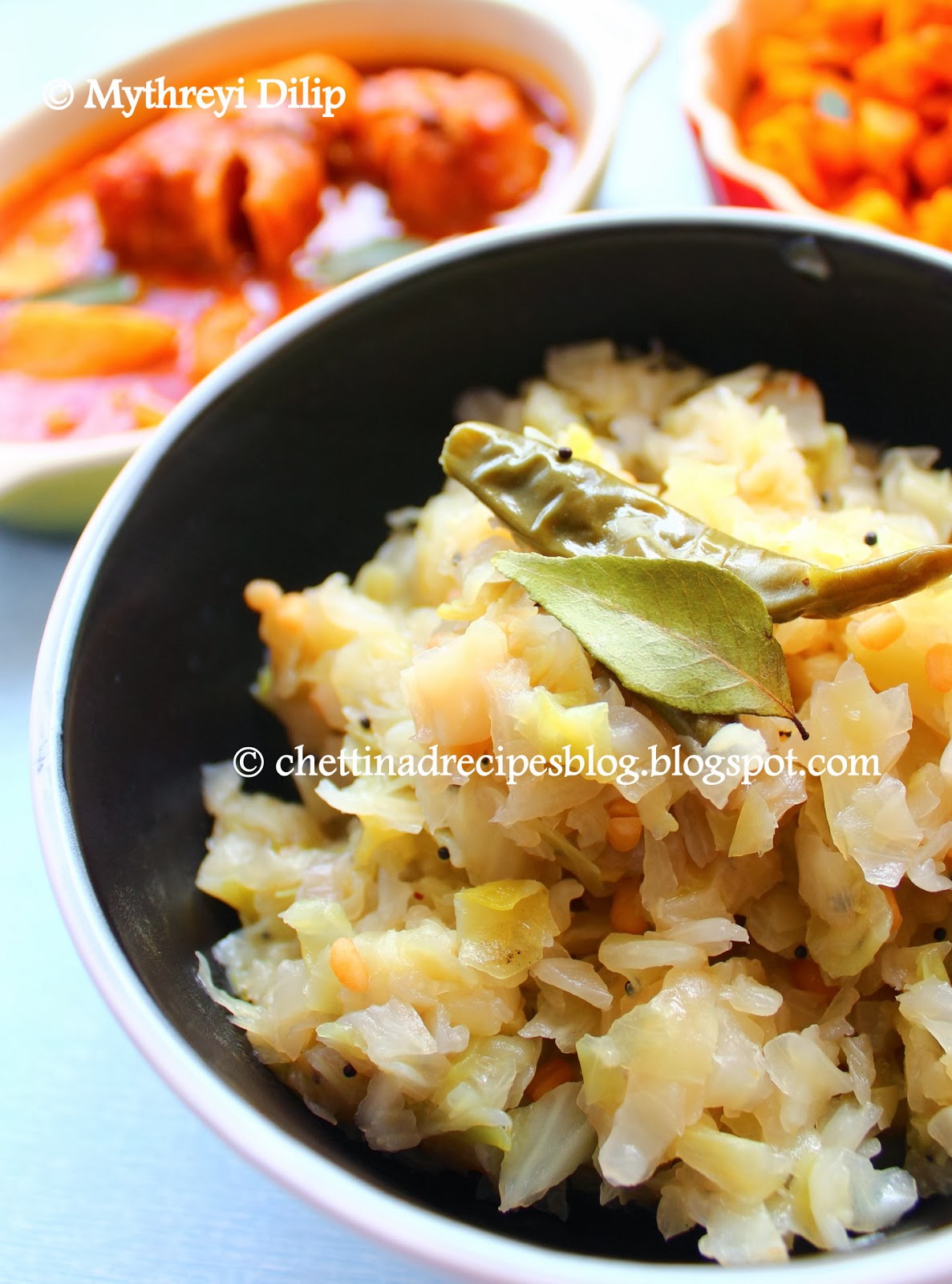 Muttaikose Poriyal / Cabbage Poriyal Chettinad Recipes