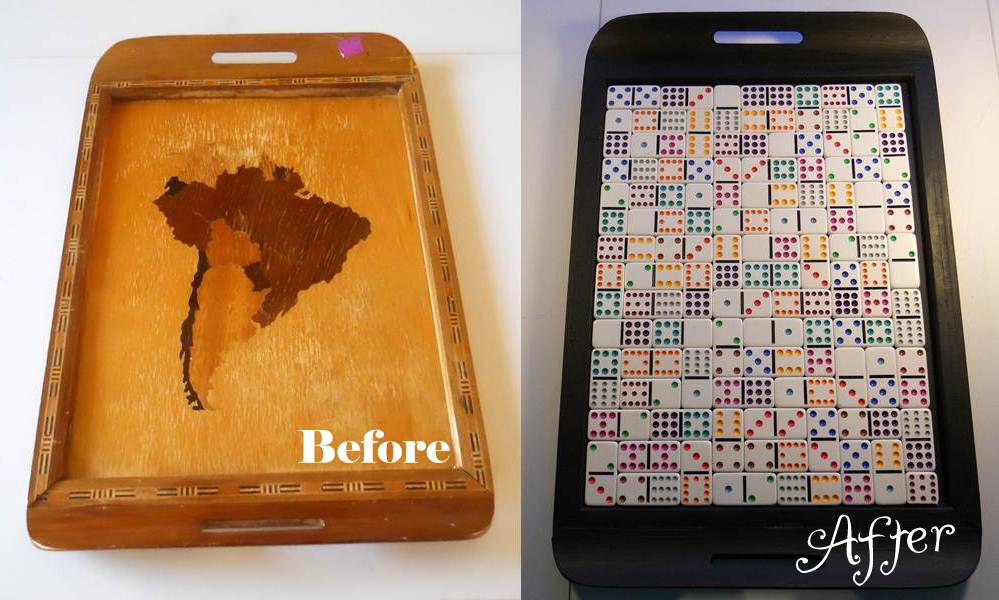 Corner Window Crafts Domino Tray