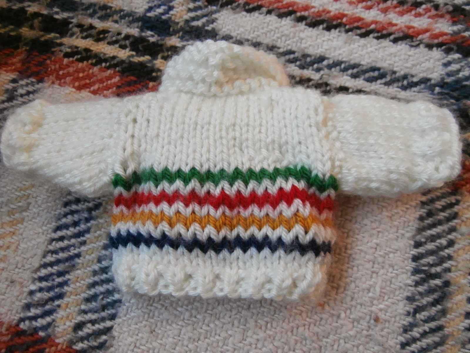 Honey Nutbrown's Knitting! Hudson's Bay Doll Sweater