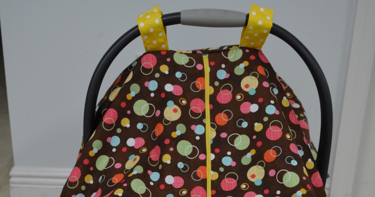 Zippered Car seat Canopy Tutorial Naturally Crafty Mom