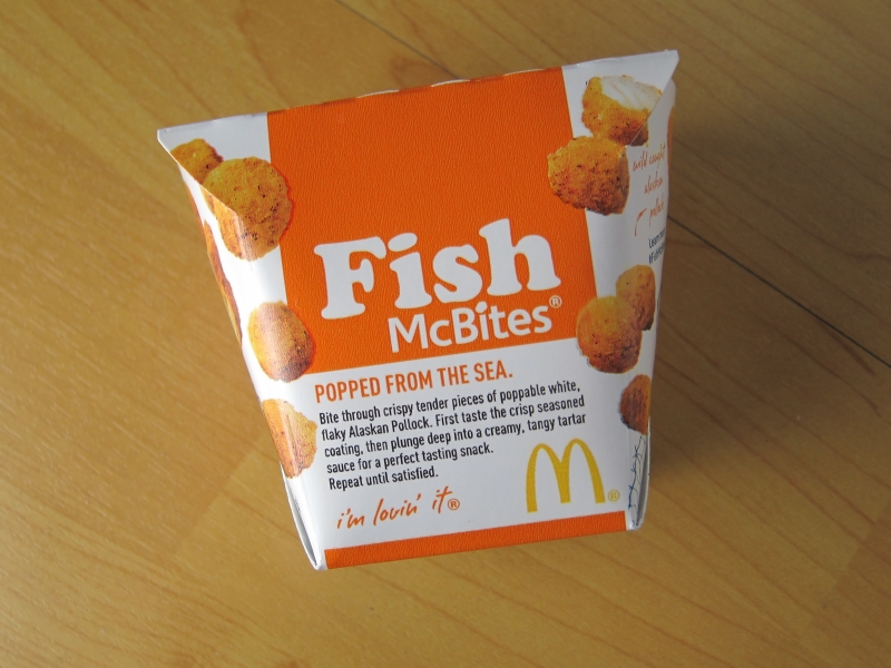 Review McDonald's Fish McBites Brand Eating