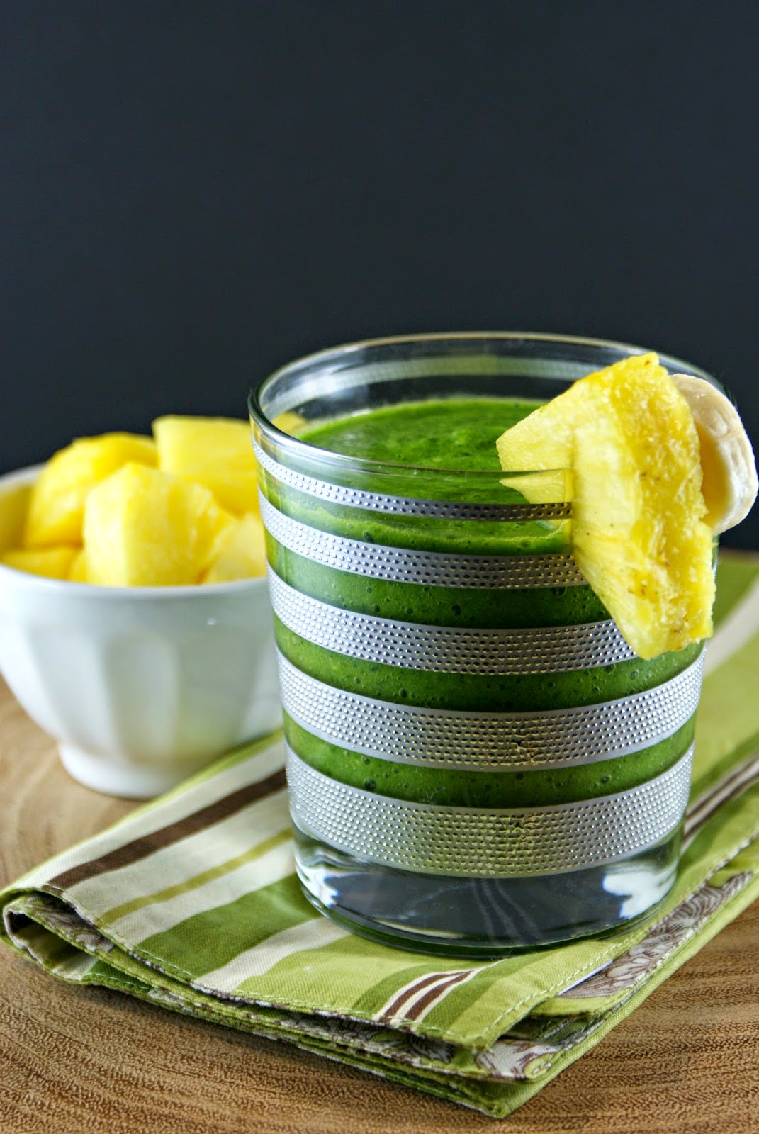 Authentic Suburban Gourmet Baby Kale, Banana and Pineapple Smoothie + 2 Bonus DOLE Smoothie Recipes