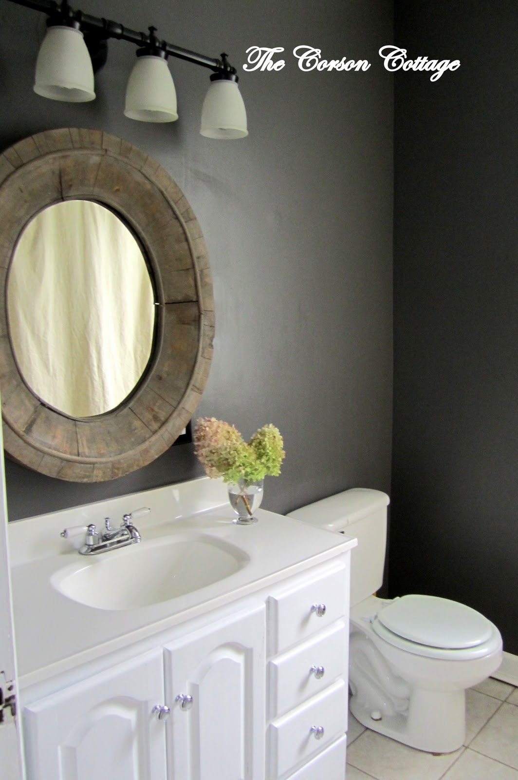 Remodelaholic Granite Gray Bathroom Reveal