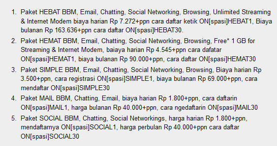 Cara Daftar Paket BlackBerry Smartfreen Cara Daftar Paket BlackBerry Smartfreen