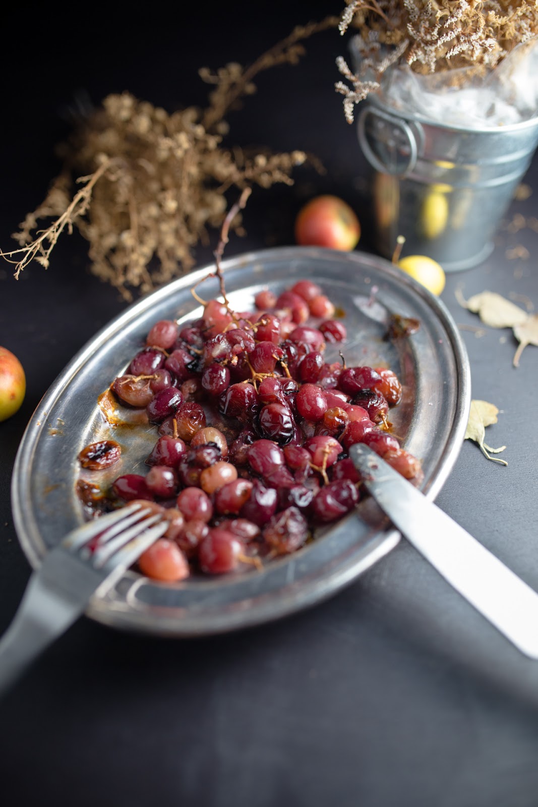 The Hungry Excavator Roasted Grape Sauce Recipe