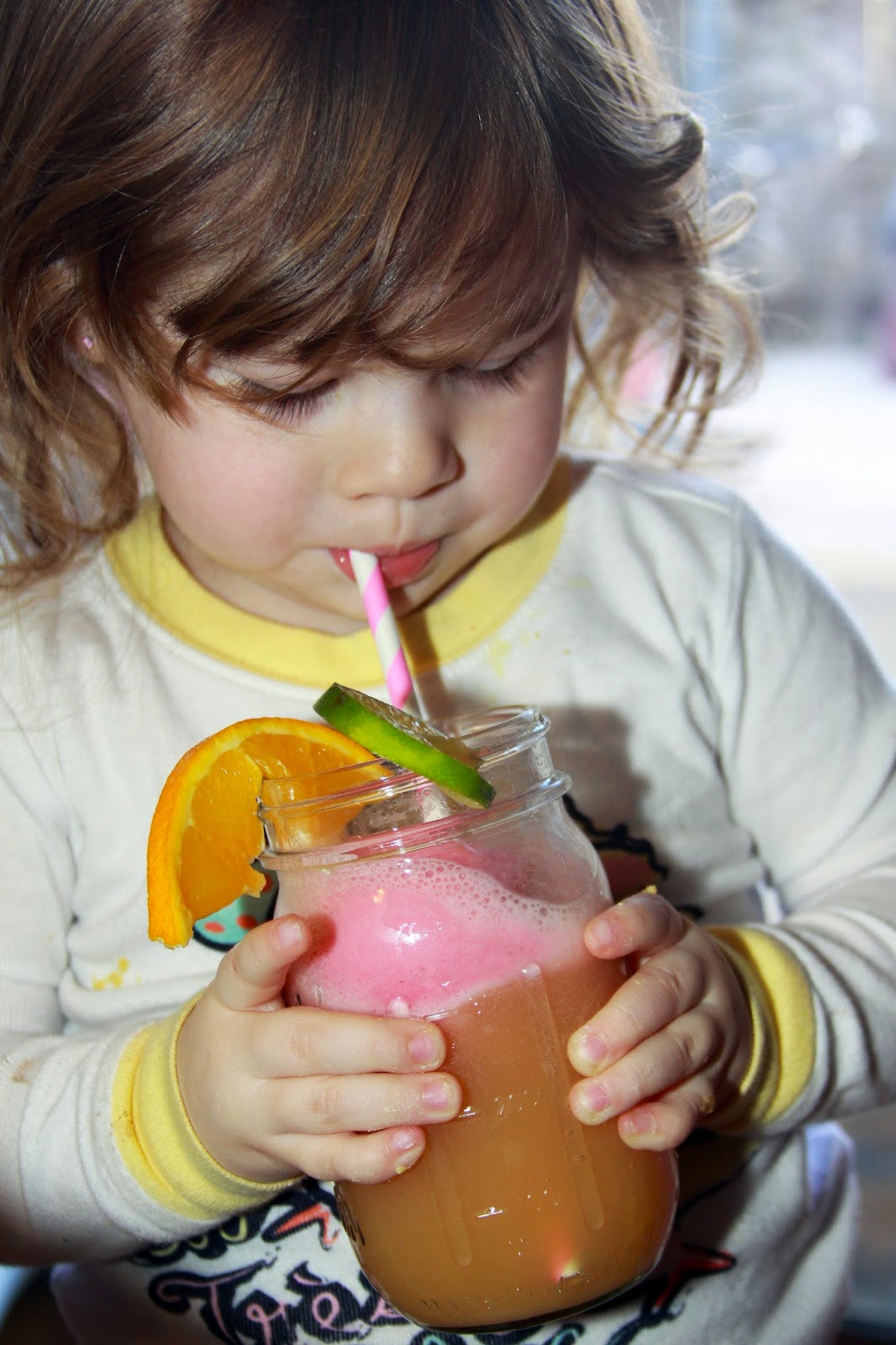 For the Love of Food Refreshing Ginger Fruit Fizz Drink