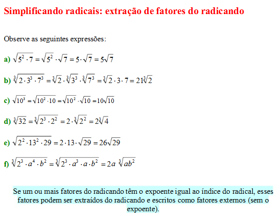 simplifique os radicas ,ratirando fatores do radicando com dois radicais,  int.search.myway.com