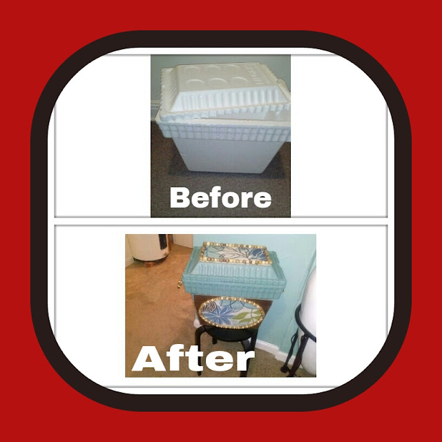 According2Sharon (DIY) How I Turned A Styrofoam Cooler Into a Trunk