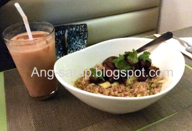 bagoong rice and milk tea at Cisan's, Angeles City bagoong rice and milk tea at Cisan's, Angeles City