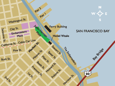 San Francisco Map Embarcadero