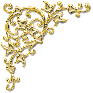 KOKŠOZA - digiscrapbook: CORNER GOLD - ROHY ZLATÉ 2