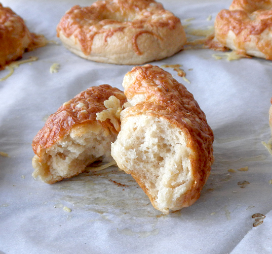Food Pusher Gluten Free Asiago Cheese Bagels