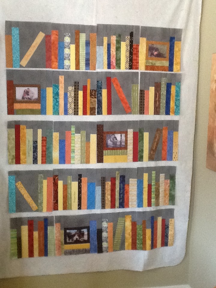 Personalized Bookshelf Quilt Wedding Bookshelf Quilt Love in the Library