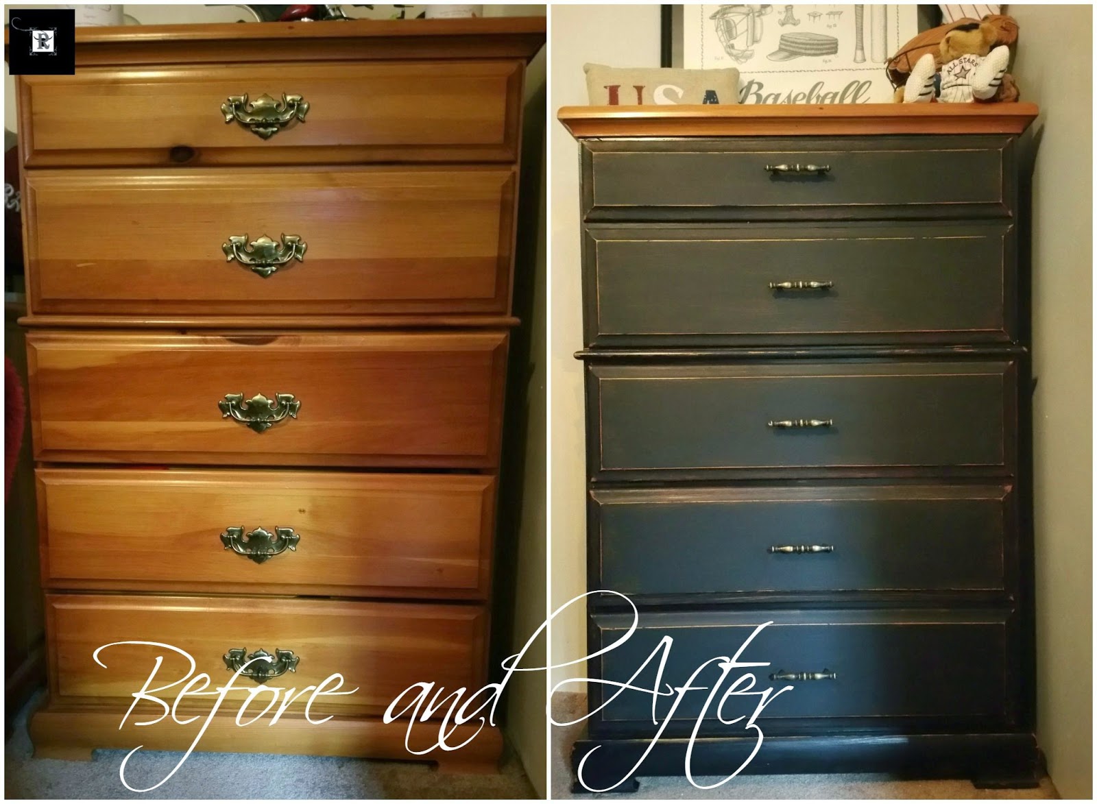 Outdated Chest of Drawers Updated Masculine Redo It Yourself