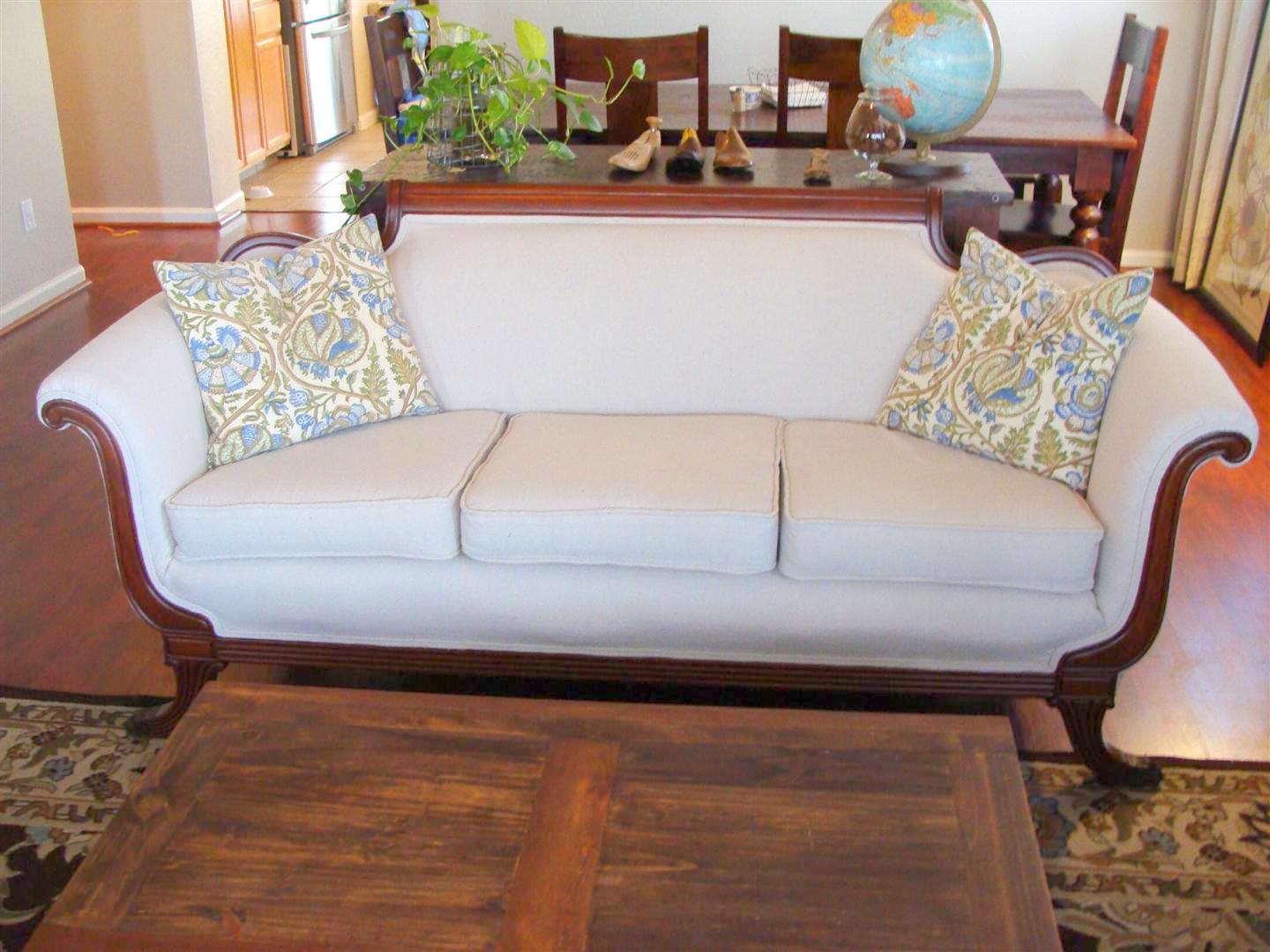 diddle dumpling Before and After Antique Sofa