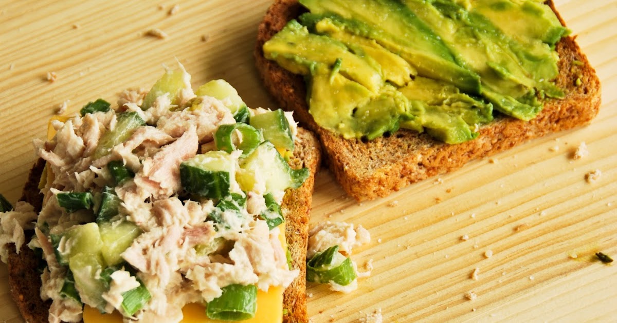 a kitchen cafe Tuna Salad and Avocado Sandwich